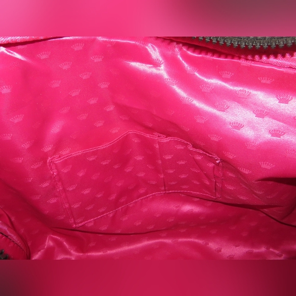 Juicy Couture Large Weekender Bag Black Silver Sequins Y2K Style New - Picture 12 of 13